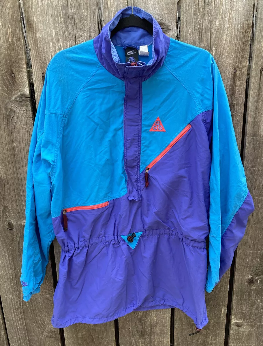 Vintage nike acg nylon halfzip jacket