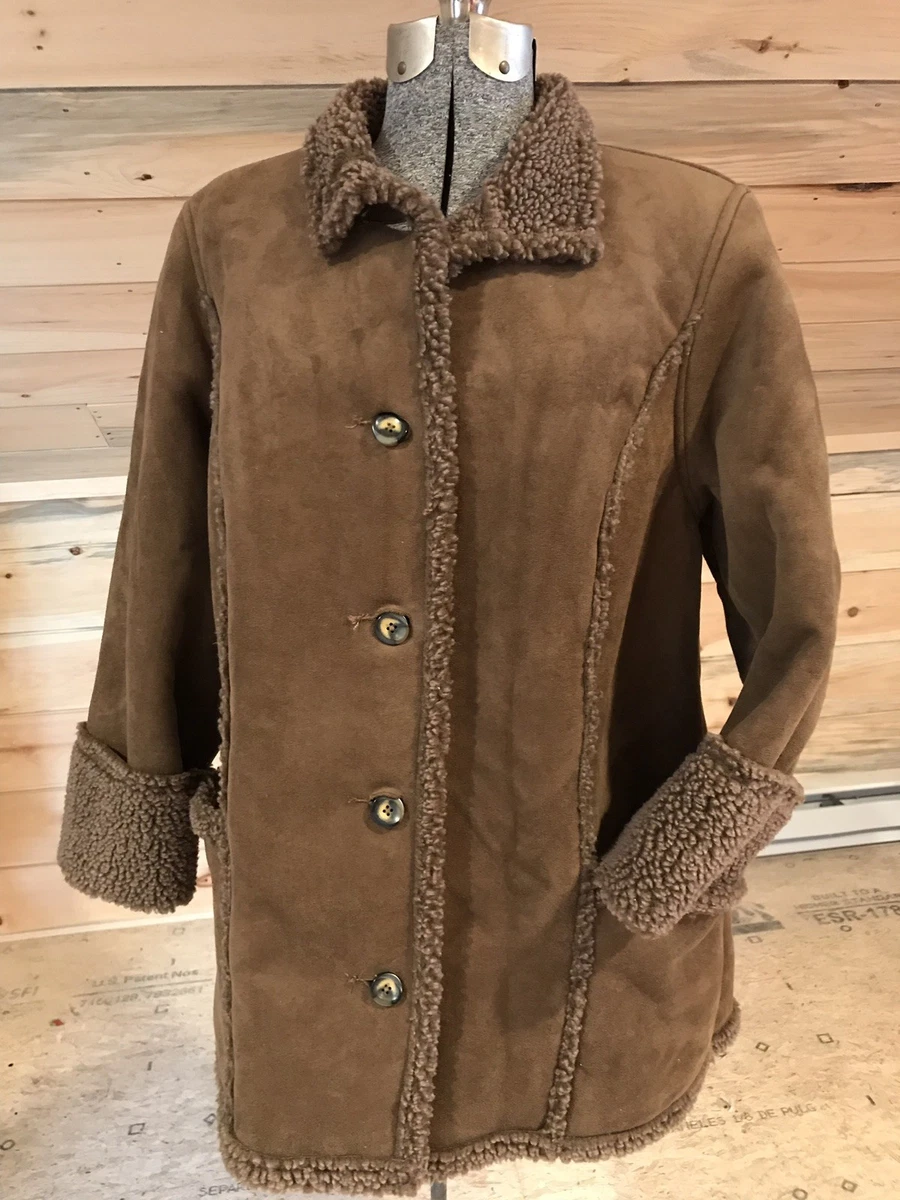Ll bean shearling best sale coat
