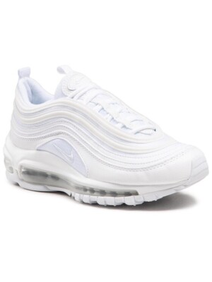 Nike Air Max 97 White metallic silver (GS) Womens Shoes older kids