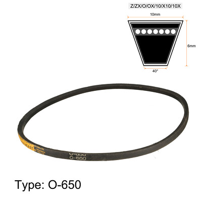 O-650 V-Belts 650mm Inner Girth Rubber Machine Transmission Drive
