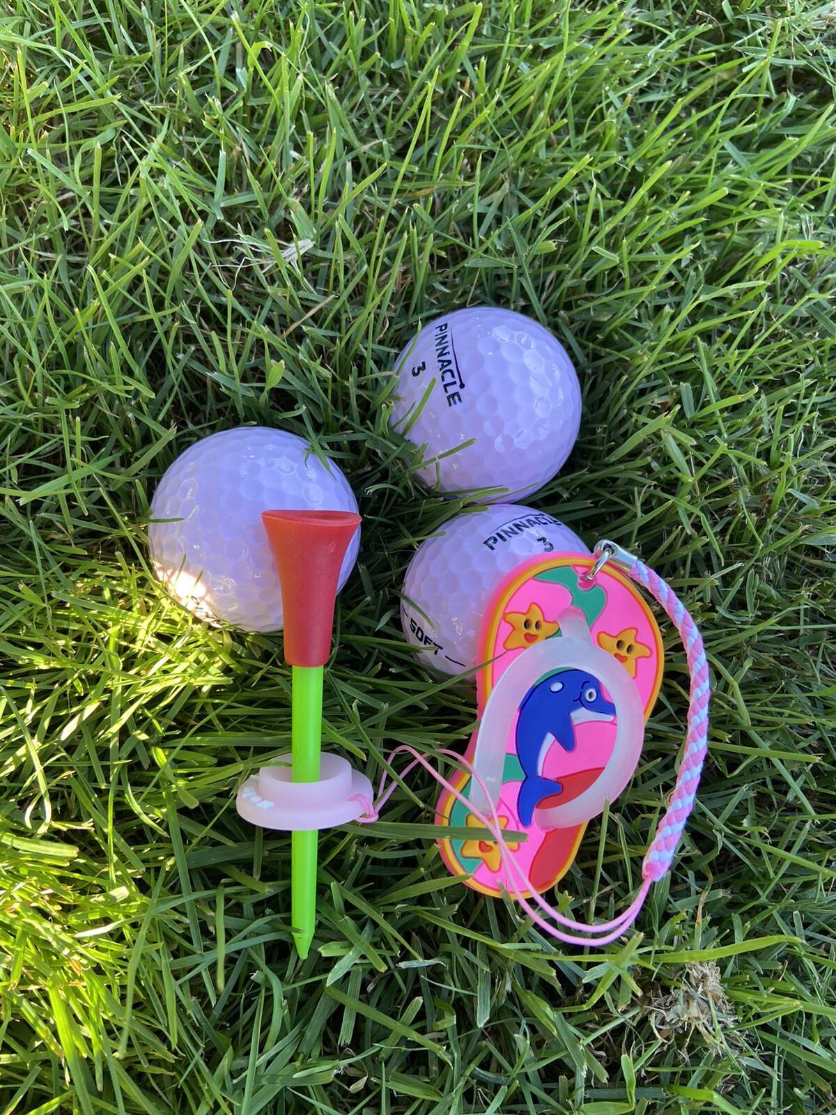 Golf Tee Anchor Pink Flip Flop Sandals Design Never Lose Your Golf