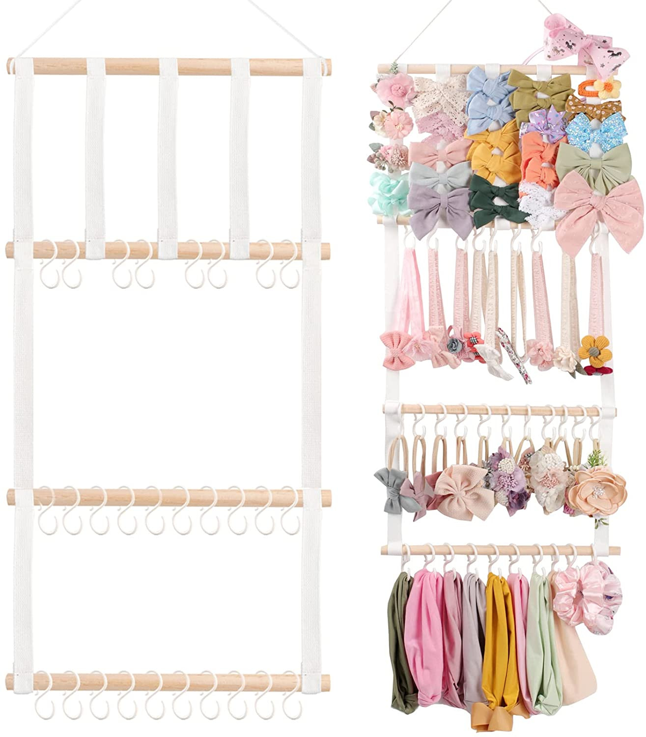 Headband Holder Hair Bows Organizer for Girls, Baby Headbands Hair Accessories O