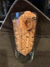 Vintage 6โ Irvinware Cocktail Mixology Glass Black Decoration Made in USA