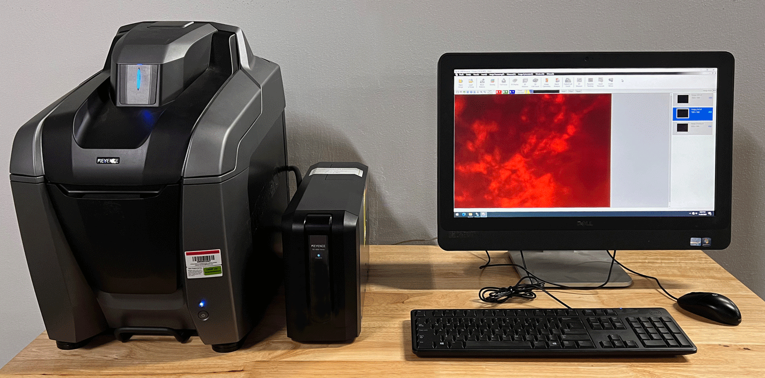 Keyence AllinOne Fluorescence Microscope BZX810 + X800E Controller w