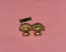 Vintage Mimi Di N Mushroom Interlocking Belt Buckle Gold Tone