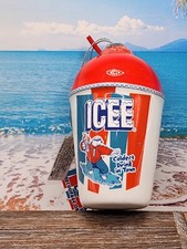 NEW RUZ RED ICEE DRINK ICED DECOUPAGE CHRISTMAS ORNAMENT NWT
