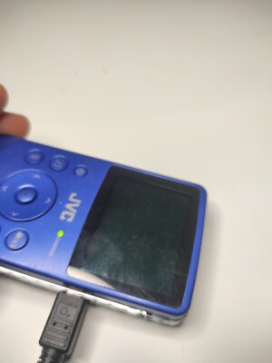 JVC Picsio GC-FM1AU Mini Camcorder Camera Blue Navy **PARTS OR