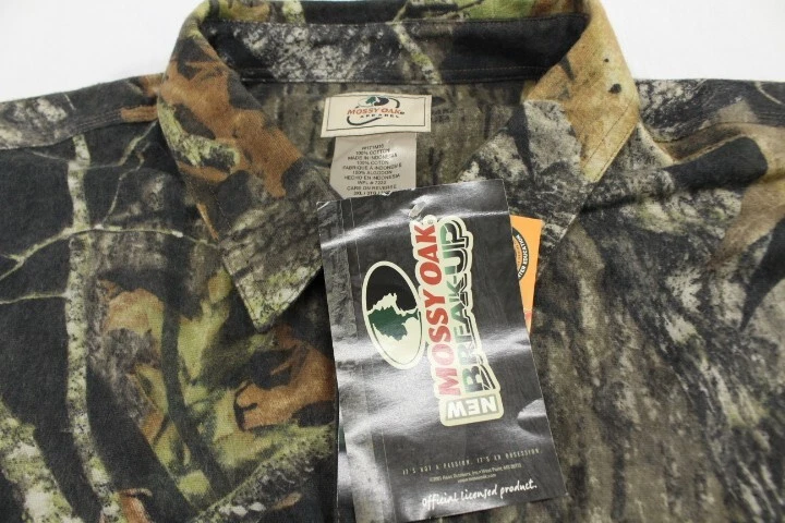 NWT Mossy Oak Break up Heavy Flannel Chamois Hunting Camo Shirt sz 3XL - Image 4 of 4