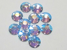 20ss LT. SAPPHIRE AB viva  FLATBACK PRECIOSA Rhinestones 72pcs
