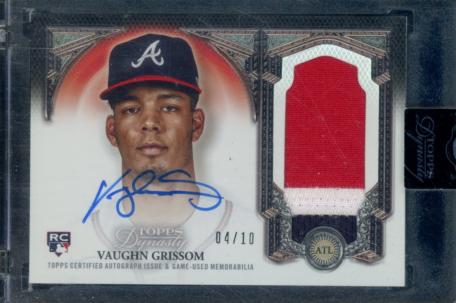 2023 Topps Dynasty Vaughn Grissom RPA RC Rookie 3-Color Patch AUTO 4/10