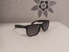 RAY BAN RB 4165 JUSTIN 622/T3 54-16 NERO OPACO LENTE GRIGIO SFUMATO POLARIZZATO