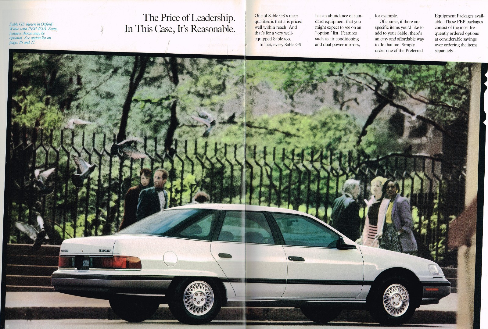 1991 Mercury SABLE Brochure / Catalog GS,LS,Station Wagon eBay