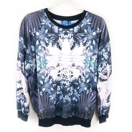 Adidas Trefoil logo floral crewneck 