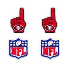 NFL San Francisco 49ers Football Team For Crocs Shoe Charms Jibbitz - 4 pieces