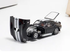FW 1/64 Ford Shelby Daytona Coupe Black Diecast Car Model Toy Gift 
