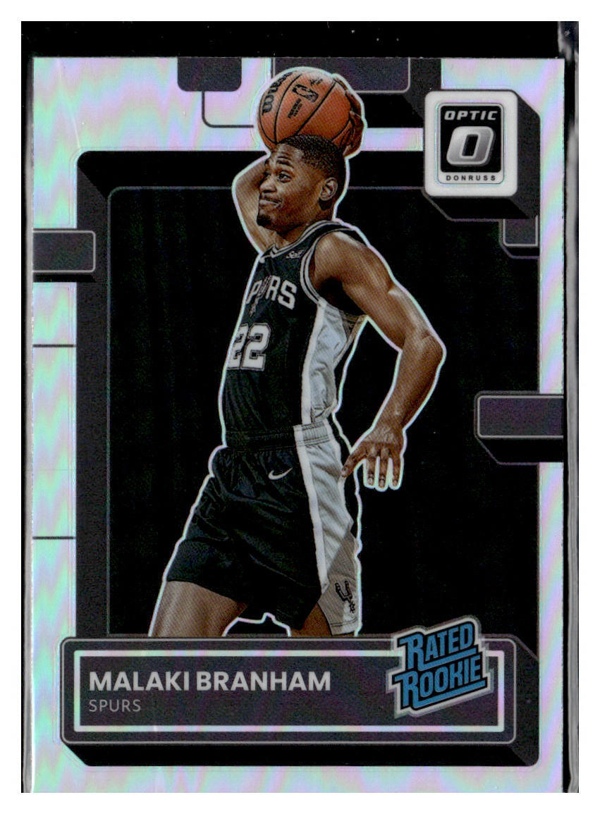 2022-23 Donruss Optic #222 Malaki Branham Holo RC San Antonio Spurs