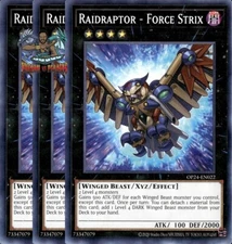 Yugioh! 3x Raidraptor - Force Strix OP24-EN022 Common NM