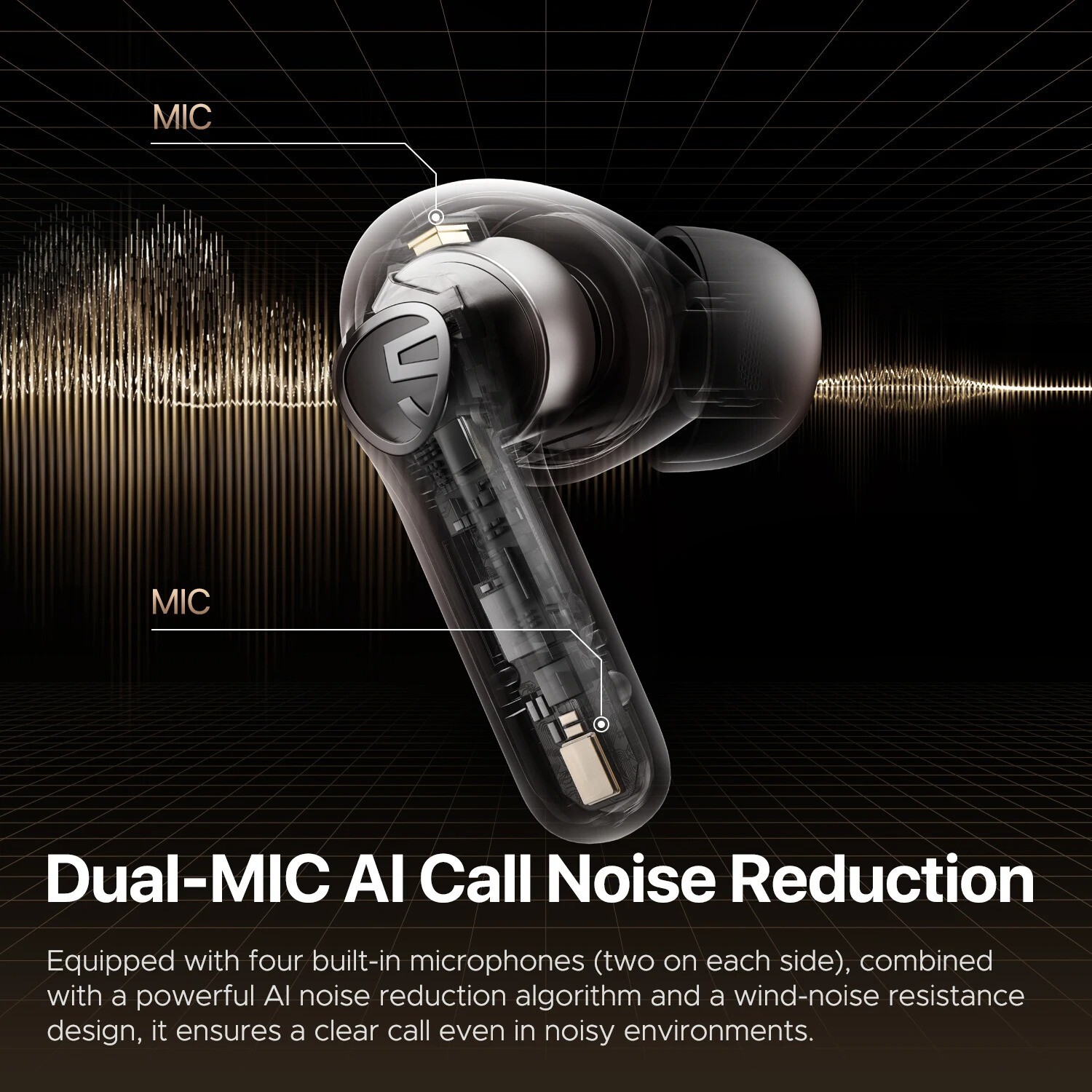 SoundPEATS T3 pro Wireless Earbuds Active Noise Cancelling Bluetooth V5.4 Earpho