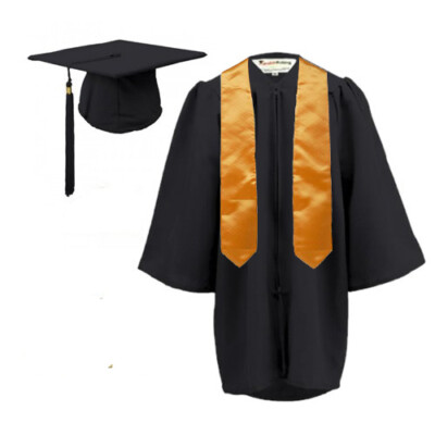 Graduation Gown Hat stole set Children--MATT finish for - Main Image