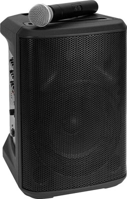 Mobile 120 Watt (RMS) Aktiv PA-Box mit Mikrofon, Akku & Bluetooth von Omnitronic