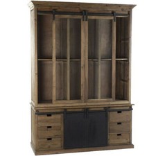 MOBILE VETRINA LIBRERIA INDUSTRIAL VINTAGE ETNICA Mobili legno massello OFFERTA