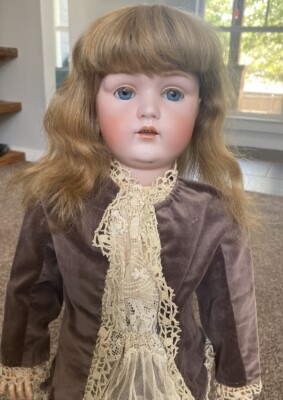 DEFECTIVE ANTIQUE Germany Bisque Head 214 Doll by JDK KESTNER 27 G3D
