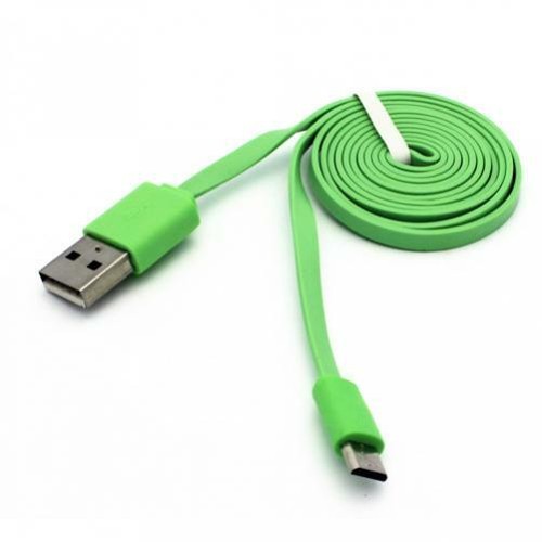 6FT LONG MICRO USB CABLE FAST CHARGER POWER CORD SYNC WIRE GREEN For CELL PHONES - 第 2/3 張圖片