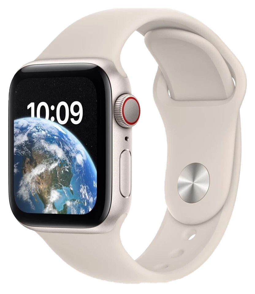 Apple Watch SE 2022 LTE beige Alu 40mm Sportarmband Smartwatch Watch Uhr