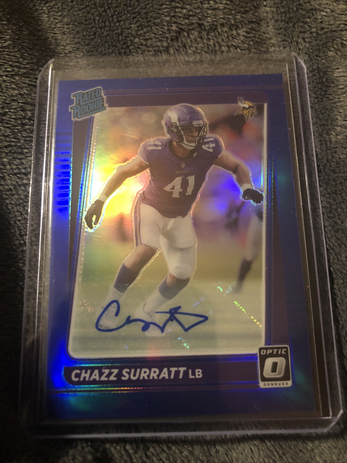 Chazz Surratt Panini Donruss Optic #280 Autograph-Blue