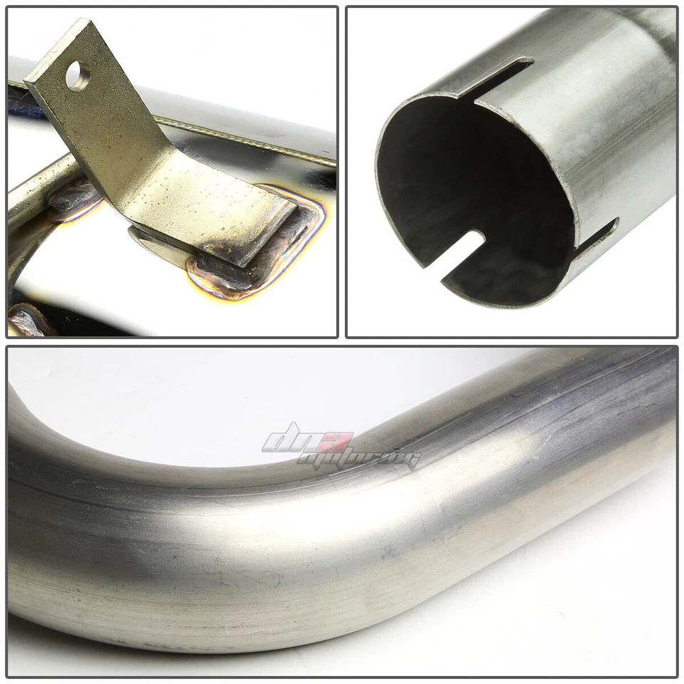 FOR 99-06 CHRYSLER PT CRUISER 2.4 4"ROLLED TIP STAINLESS EXHAUST CATBACK SYSTEM - Image 4 of 4