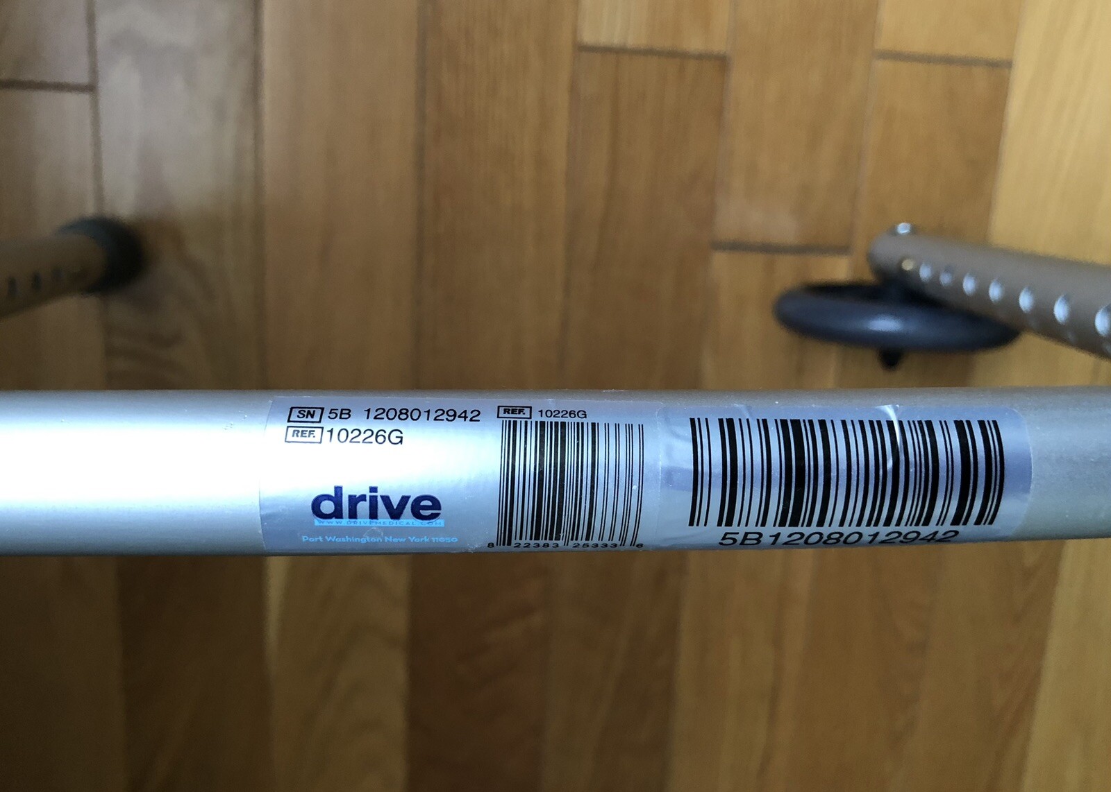 DRIVE DELUXE Trigger Release Folding Walker GRAY 5” Wheels Adjustable Height NWT