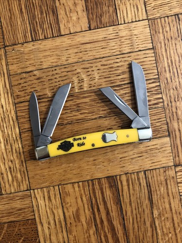 Boker Harley Davidson Four Blade “Born To Ride” Pocketknife w/ Box - NEVER USED - Picture 6 of 14
