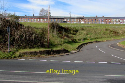 Photo 6x4 Long row of houses, Pentre Beili Terrace, Lewistown  Viewed fro c2018
