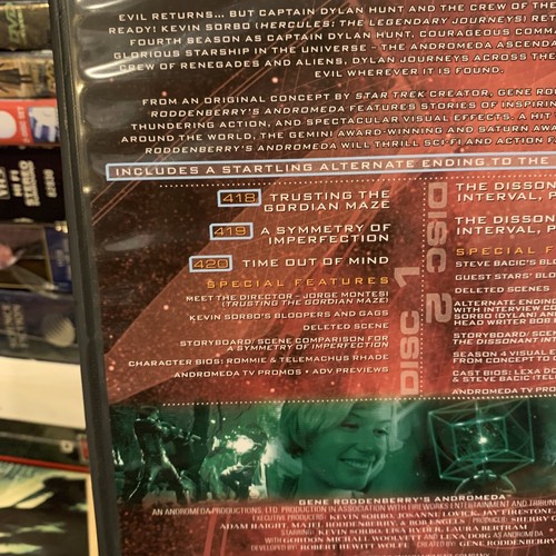 Gene Roddenberry's Andromeda Season 4 Vol 5 DVD Five Episodes Classic Sci-Fi TV - Picture 8 of 10