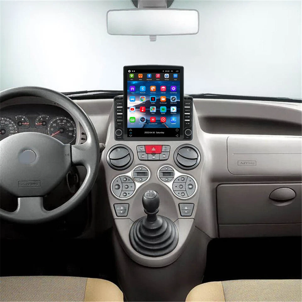 Radio estéreo GPS vertical Android 13 de 9,7"" para Fiat Panda 03-12, soporte Carplay Foto 3 de 4