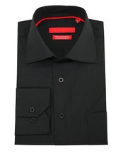 DTI GV Executive Mens Modern Spread Collar Barrel Cuff Cotton Dress Shirt
