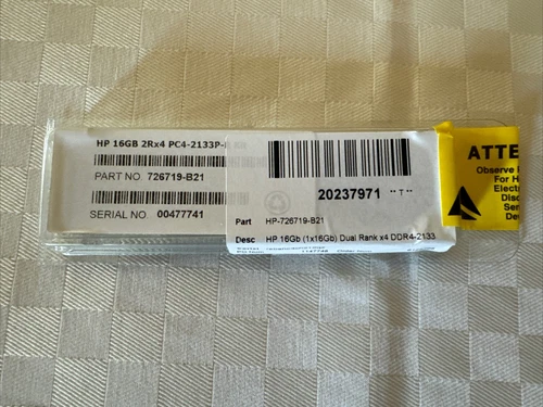 HP - 726719-B21 - HP 16 Go (1x16 Go) Dual Rank x4 DDR4-2133 CAS-15-15-15