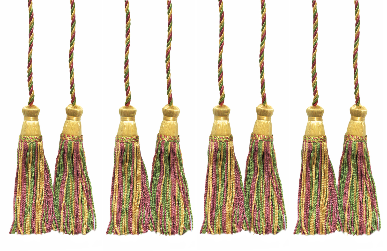 Curtain Tieback, Style# CDCT, Color# 9401 - Watermelon Pink [Set of 4]