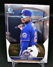 2023 Bowman Chrome Prospects 1st #BCP-38 Simon Juan Rookie Rc New York Mets