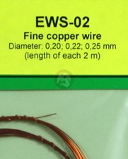 Eureka XXL Fine Copper Wires 0.20mm 0.22mm 0.25mm 3 wires, each 2m long EWS-02