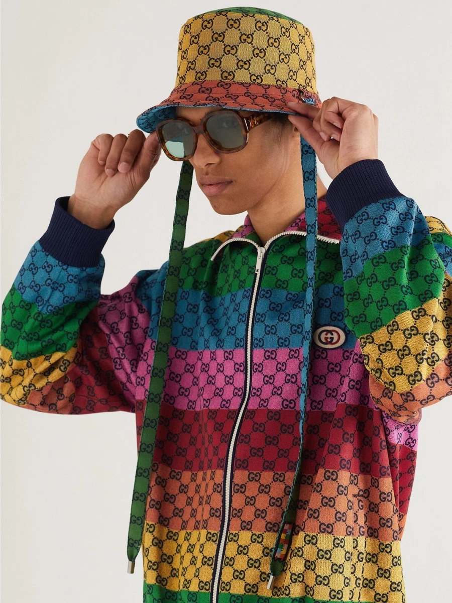 gucci rainbow bucket hat