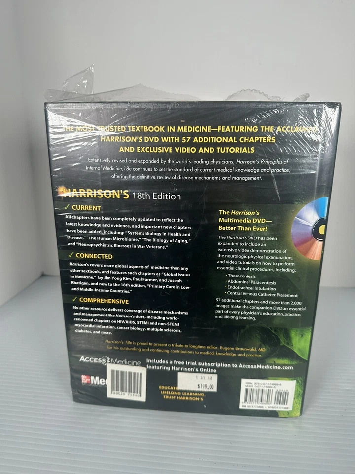 18th Edition HARRISON'S Principles Of Internal Medicine Volumes 1 and 2 New - Image 3 of 4