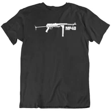 MP40 Gun Schmeisser Submachine German Maschinenpistole T-Shirt Tee Gift New