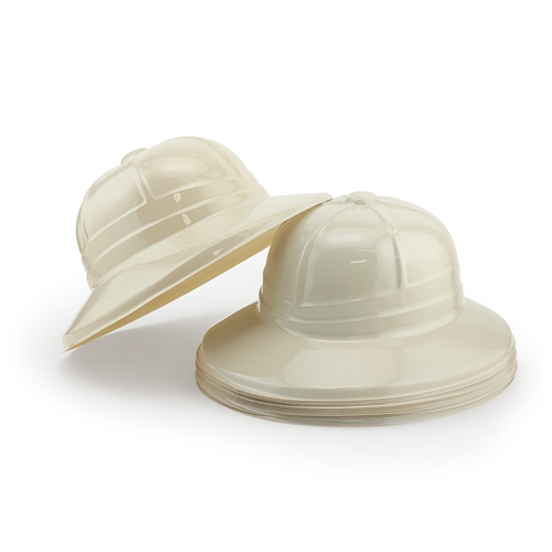 Plastic Safari Hats Helmets Kids Animal 