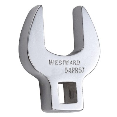 Westward 54Pr57 3/8'' Drive, Metric 21Mm Crowfoot Socket Wrench, Open End Head,