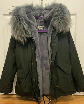 real fur lined parka women's