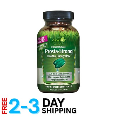 Prosta-Strong Prostate Health Support with Saw Palmetto & Lycopene - 180 Soft...