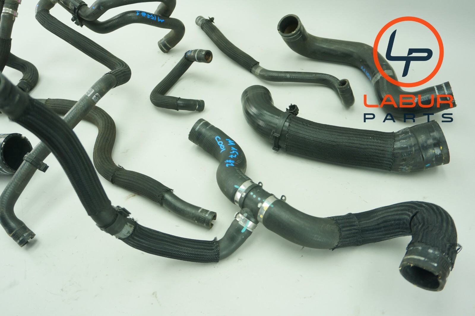 M157 14-17 Maserati Ghibli Engine Radiator Coolant Hose Pipe Line Set BX319