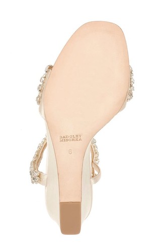 Badgley Mischka Gali Crystal Embellished Evening Wedge - Picture 6 of 9
