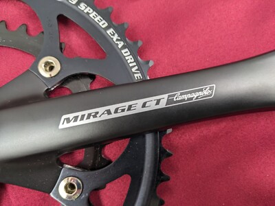 Campagnolo Mirage CT 50/34t Crankset 9 Sp 172.5 Black